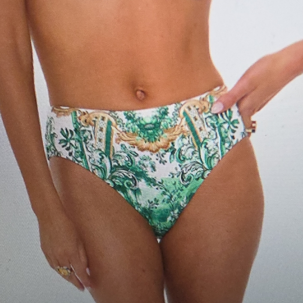 CAMILLA Corridor Of Calm Midrise Bikini Bottoms Size L $205